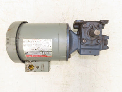 US Motors F008A Unimount 125 Gearmotor 10:1 Reducer .5Hp 230/460V 56C Dual Shaft