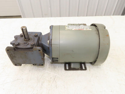 US Motors F008A Unimount 125 Gearmotor 10:1 Reducer .5Hp 230/460V 56C Dual Shaft