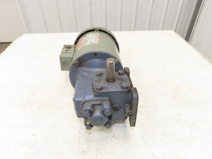 US Motors F008A Unimount 125 Gearmotor 10:1 Reducer .5Hp 230/460V 56C Dual Shaft