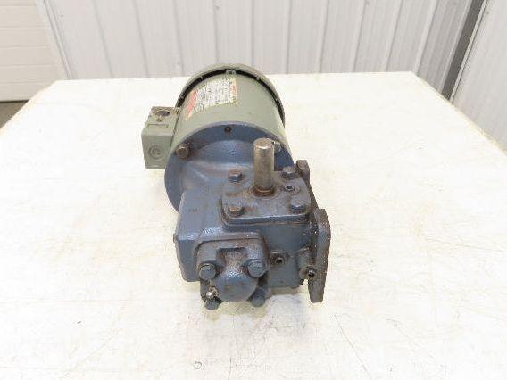 US Motors F008A Unimount 125 Gearmotor 10:1 Reducer .5Hp 230/460V 56C Dual Shaft