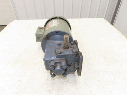US Motors F008A Unimount 125 Gearmotor 10:1 Reducer .5Hp 230/460V 56C Dual Shaft