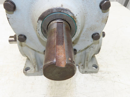 Worm Gearbox Horizontal Drive Dual Output 15:1 Reducer 1" Solid Input Shaft