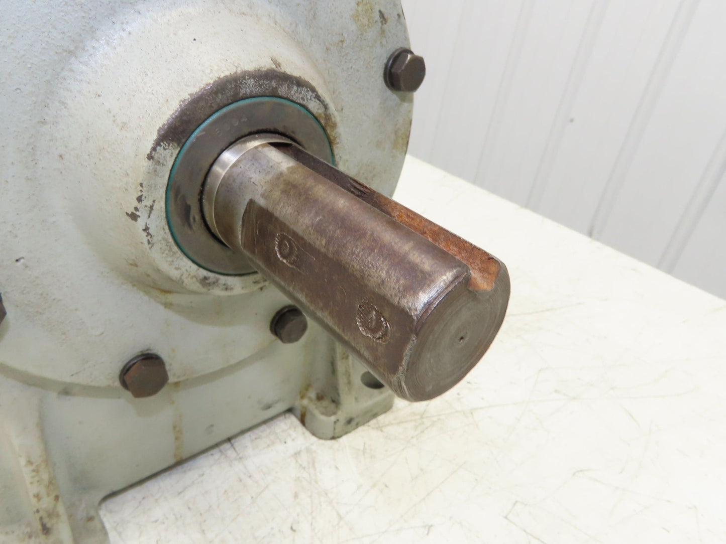 Worm Gearbox Horizontal Drive Dual Output 15:1 Reducer 1" Solid Input Shaft