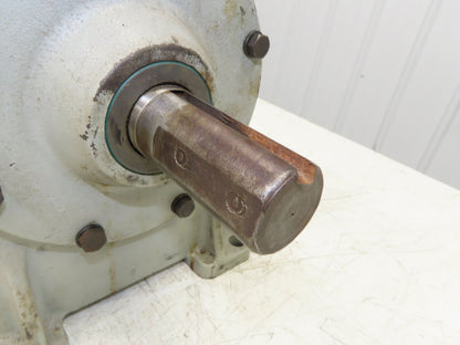 Worm Gearbox Horizontal Drive Dual Output 15:1 Reducer 1" Solid Input Shaft