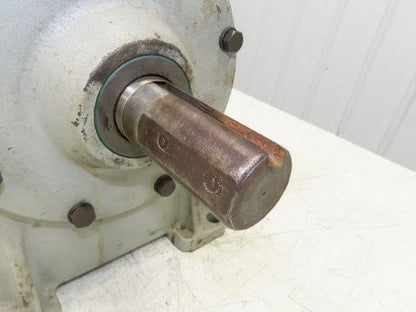 Worm Gearbox Horizontal Drive Dual Output 15:1 Reducer 1" Solid Input Shaft