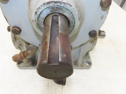 Worm Gearbox Horizontal Drive Dual Output 15:1 Reducer 1" Solid Input Shaft