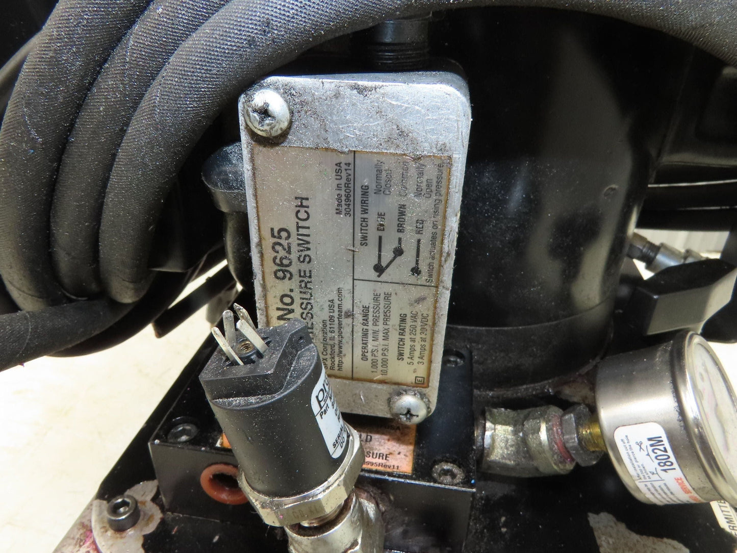 SPX Hytec 100888 Hydraulic Power Workholding Pump Unit 2.5gal 115V