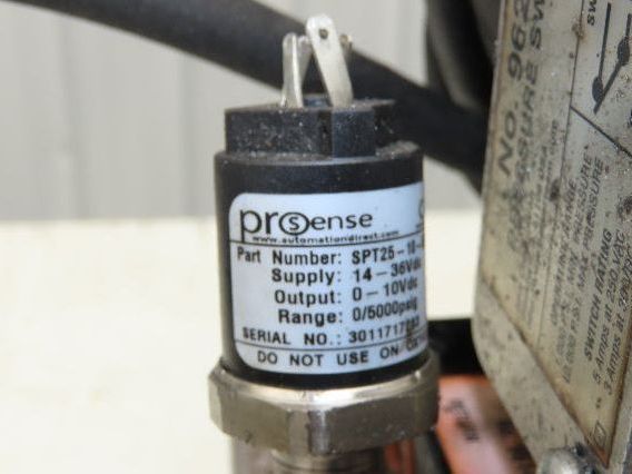 SPX Hytec 100888 Hydraulic Power Workholding Pump Unit 2.5gal 115V