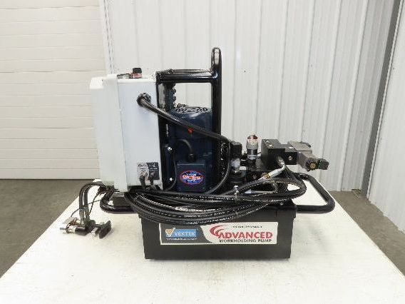 Vektek Advanced Hydraulic Workholding Pump Power Unit 2-Stage 5Gal 5000psi 120V