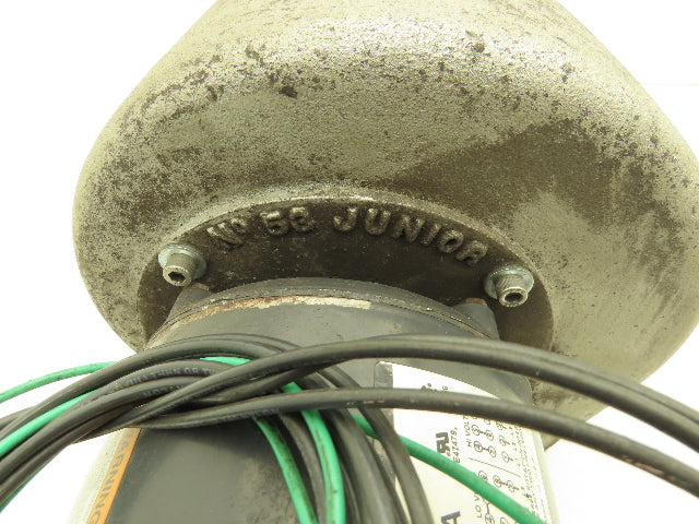 #53 Junior Centrifugal Blower Fan 482CFM 230/460V 3ph 1/2Hp 5"x 5"