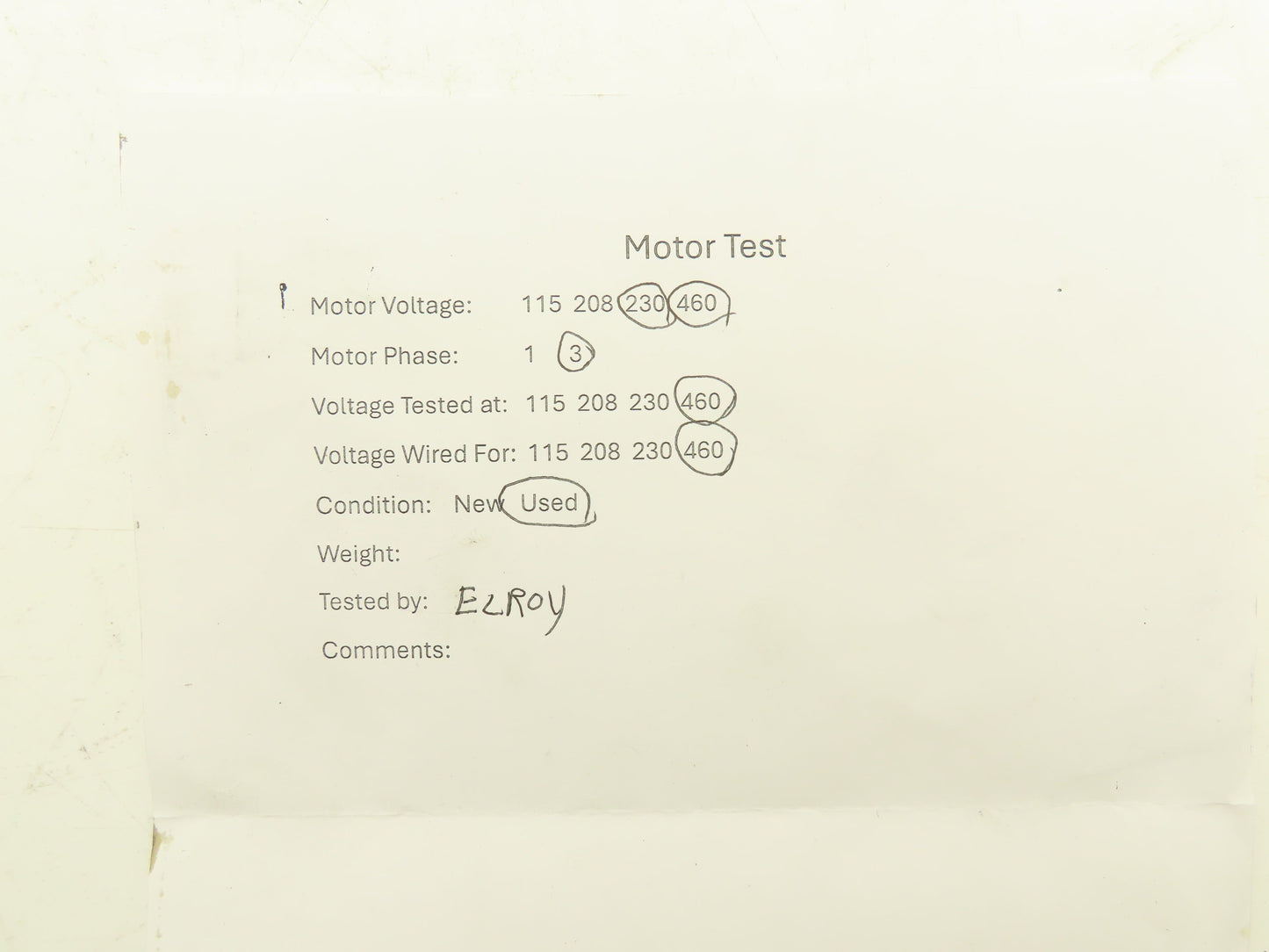 #53 Junior Centrifugal Blower Fan 482CFM 230/460V 3ph 1/2Hp 5"x 5"
