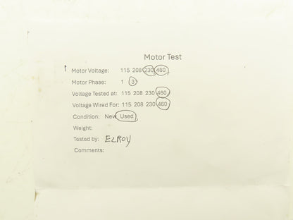 #53 Junior Centrifugal Blower Fan 482CFM 230/460V 3ph 1/2Hp 5"x 5"
