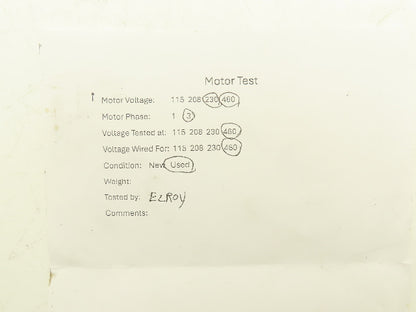 #53 Junior Centrifugal Blower Fan 482CFM 230/460V 3ph 1/2Hp 5"x 5"