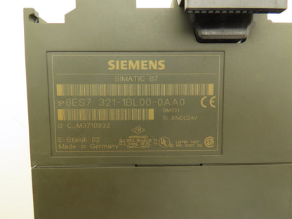 Siemens 6ES7321-1BL00-0AA0 Digital Input Module 32 Point 24vDC Lot of 5