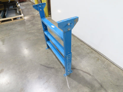 Hytrol LS-7 30"W Blue Conveyor Leg Stationary Floor Support 34" to 46"H