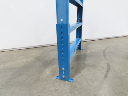 Hytrol LS-7 30"W Blue Conveyor Leg Stationary Floor Support 34" to 46"H