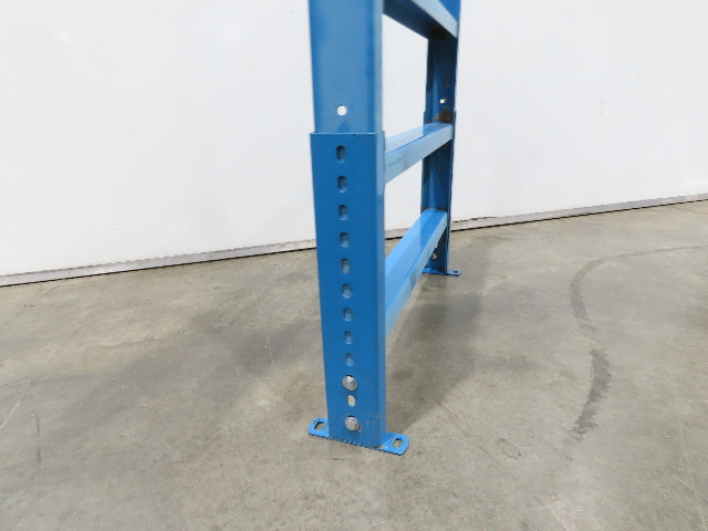 Hytrol LS-7 30"W Blue Conveyor Leg Stationary Floor Support 34" to 46"H