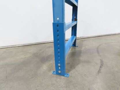 Hytrol LS-7 30"W Blue Conveyor Leg Stationary Floor Support 34" to 46"H