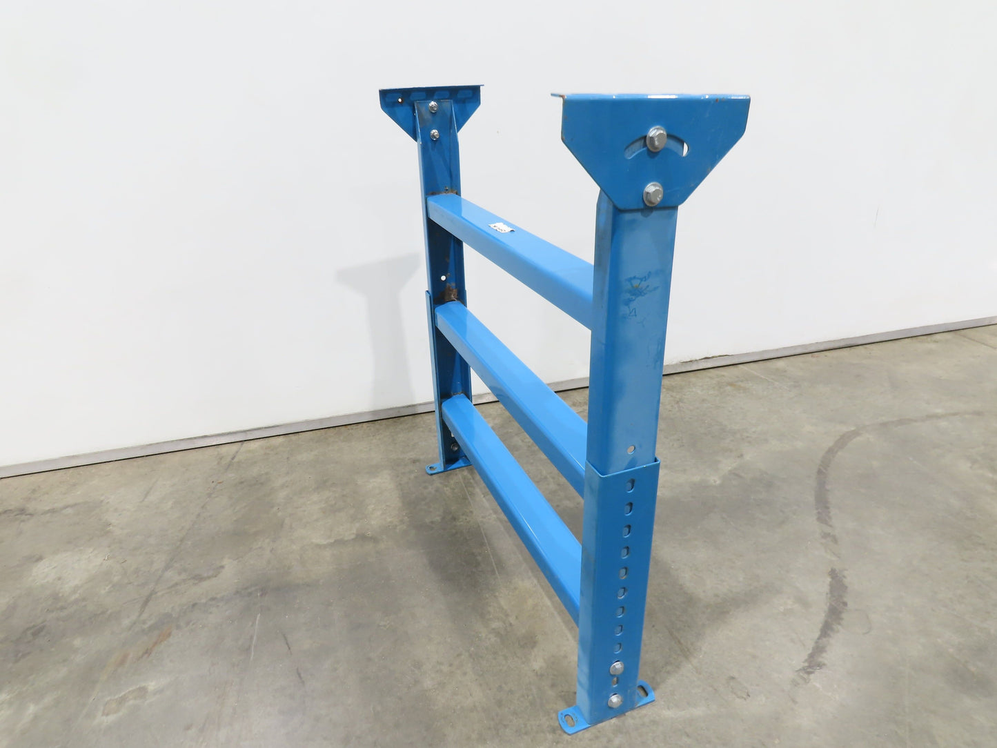 Hytrol LS-7 30"W Blue Conveyor Leg Stationary Floor Support 34" to 46"H
