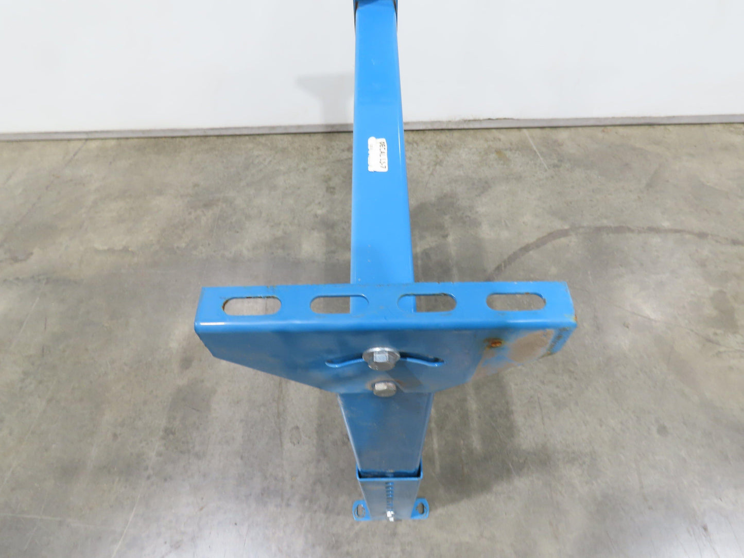 Hytrol LS-7 30"W Blue Conveyor Leg Stationary Floor Support 34" to 46"H