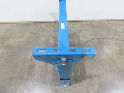 Hytrol LS-7 30"W Blue Conveyor Leg Stationary Floor Support 34" to 46"H