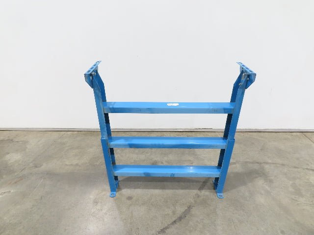 Hytrol LS-7 30"W Blue Conveyor Leg Stationary Floor Support 34" to 46"H