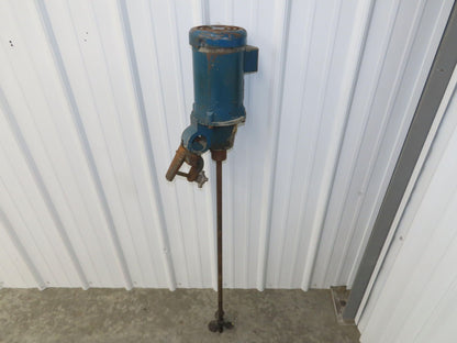 Lightnin Electric Mixer Clamp-On Agitator Drive 1/2Hp 230/460V 37"x5" Impeller