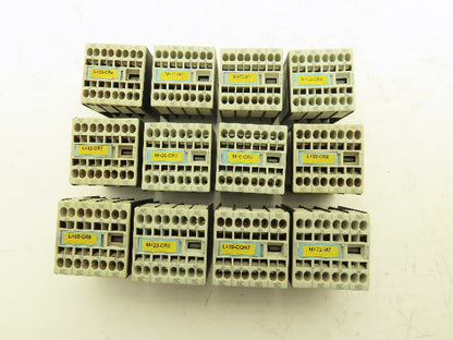 Siemens 3RH1911 31NC 12NO 10A 240v Auxiliary Contact Mixed Lot Of 12