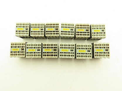 Siemens 3RH1911 31NC 12NO 10A 240v Auxiliary Contact Mixed Lot Of 12