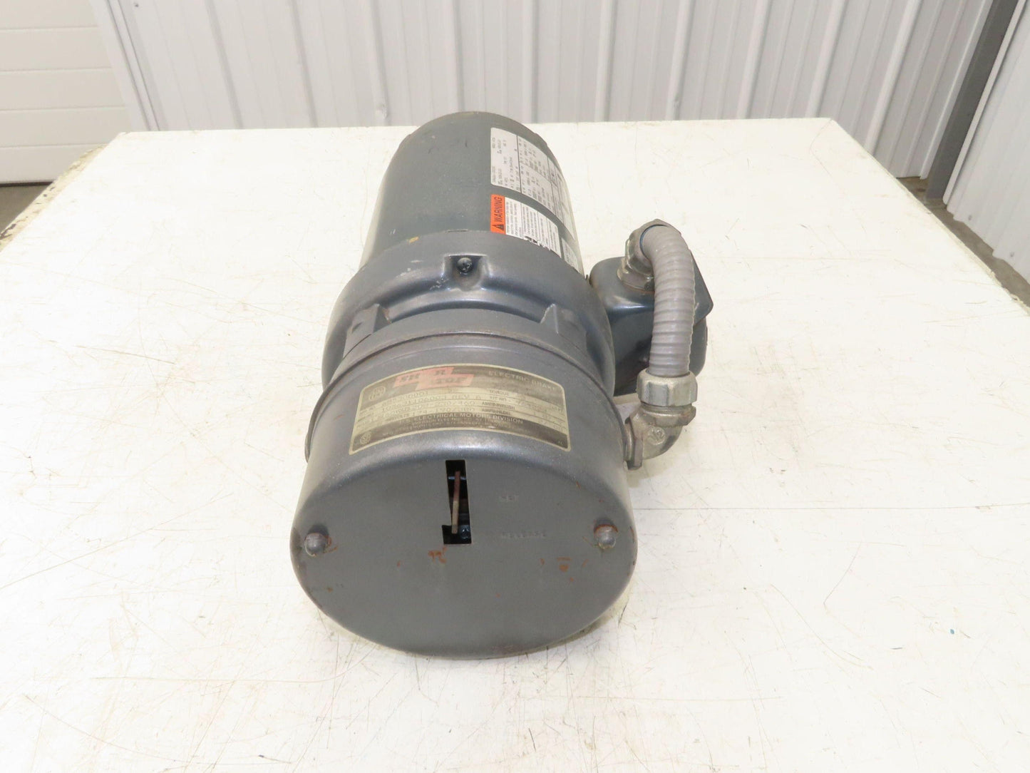 US Motors U32E2DC Brake Motor 1.5Hp 1745rpm 230/460V 3PH 145TC Shur-Stop Brake