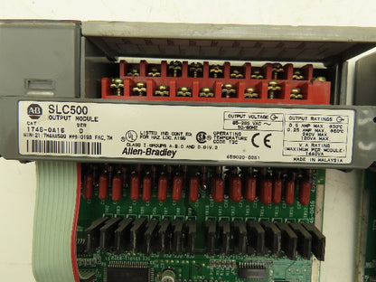 Allen Bradley 1746-OA16 SLC500 Output Module Series C/D Lot Of 7
