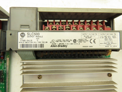 Allen Bradley 1746-OA16 SLC500 Output Module Series C/D Lot Of 7