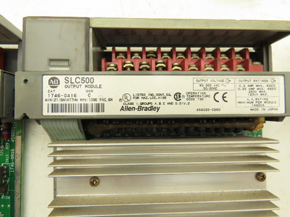 Allen Bradley 1746-OA16 SLC500 Output Module Series C/D Lot Of 7