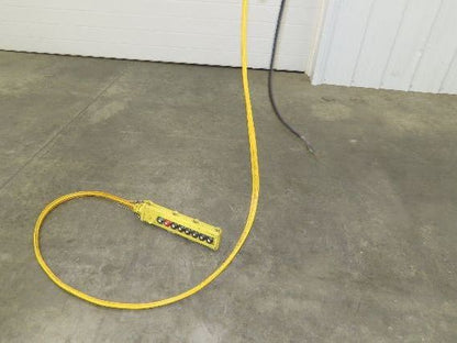 CM Lodestar R 2 Ton Electric Chain Hoist 8 Fpm 14' Lift 635 Power Trolley 3PH