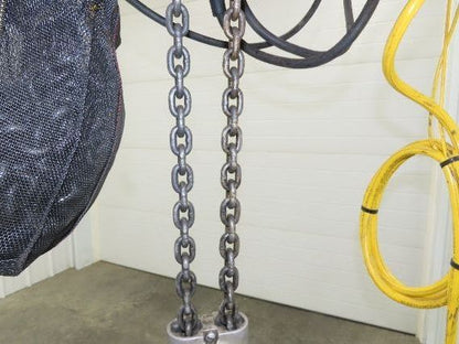 CM Lodestar R 2 Ton Electric Chain Hoist 8 Fpm 14' Lift 635 Power Trolley 3PH