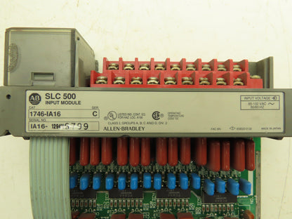Allen Bradley 1746-IA16 SLC500 16-Channel Input Module 115VAC Ser C Lot of 5