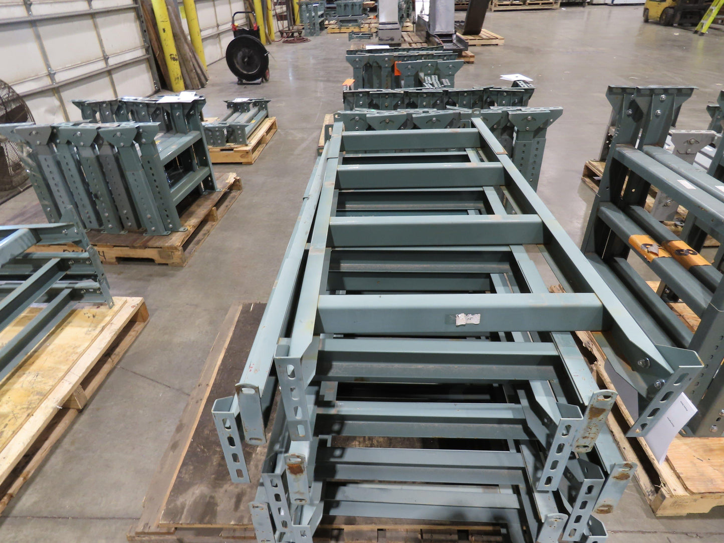 Hytrol MS-9 24"W Conveyor Leg Stationary Floor Support 57-5/8" to 69-5/8"H