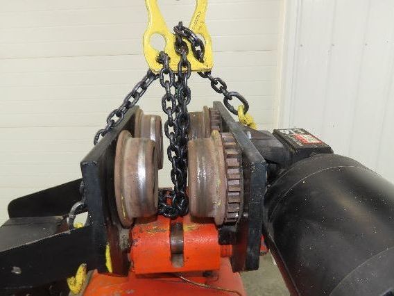 CM Lodestar RRT2 3 ton Electric Chain Hoist 11/3.3 FPM 12' L 635 Power Trolley