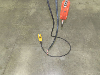 CM Lodestar RRT2 3 ton Electric Chain Hoist 11/3.3 FPM 12' L 635 Power Trolley