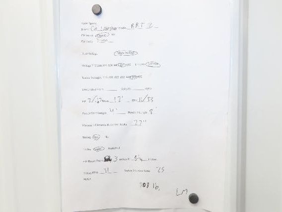 CM Lodestar RRT2 3 ton Electric Chain Hoist 11/3.3 FPM 12' L 635 Power Trolley