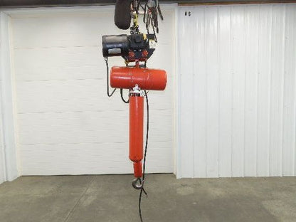 CM Lodestar RRT2 3 ton Electric Chain Hoist 11/3.3 FPM 12' L 635 Power Trolley