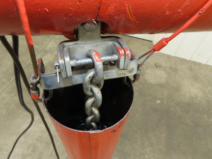 CM Lodestar RT2 3 Ton Electric Chain Hoist 5/1.75 FPM 2 Speed 12' Lift Tolley