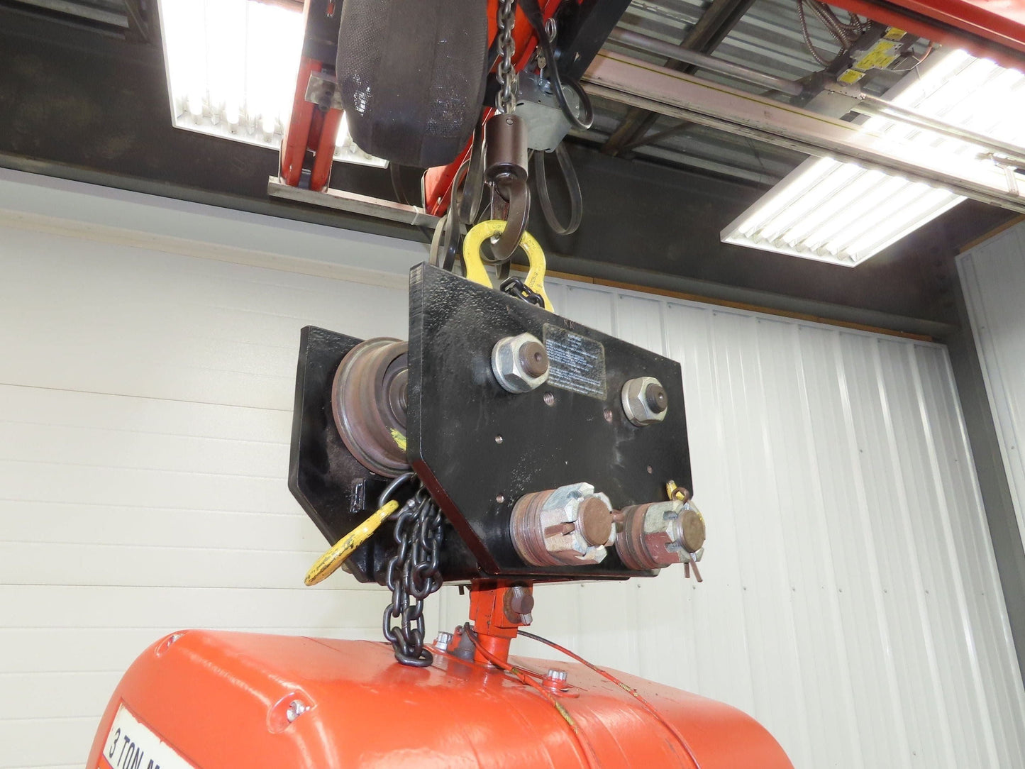 CM Lodestar RT2 3 Ton Electric Chain Hoist 5/1.75 FPM 2 Speed 12' Lift Tolley