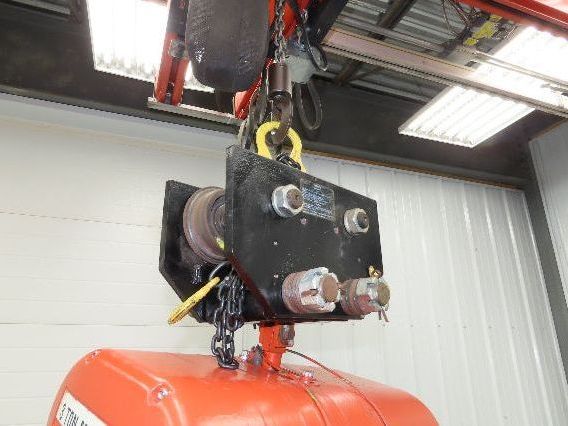 CM Lodestar RT2 3 Ton Electric Chain Hoist 5/1.75 FPM 2 Speed 12' Lift Tolley