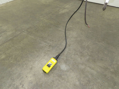 CM Lodestar RT2 3 Ton Electric Chain Hoist 5/1.75 FPM 2 Speed 12' Lift Tolley