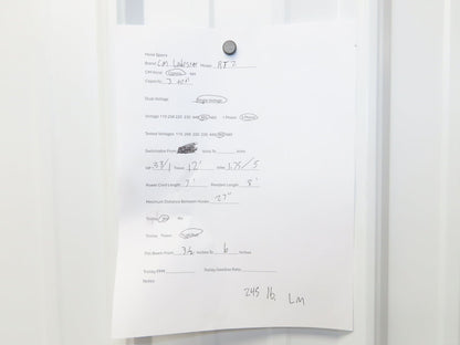 CM Lodestar RT2 3 Ton Electric Chain Hoist 5/1.75 FPM 2 Speed 12' Lift Tolley