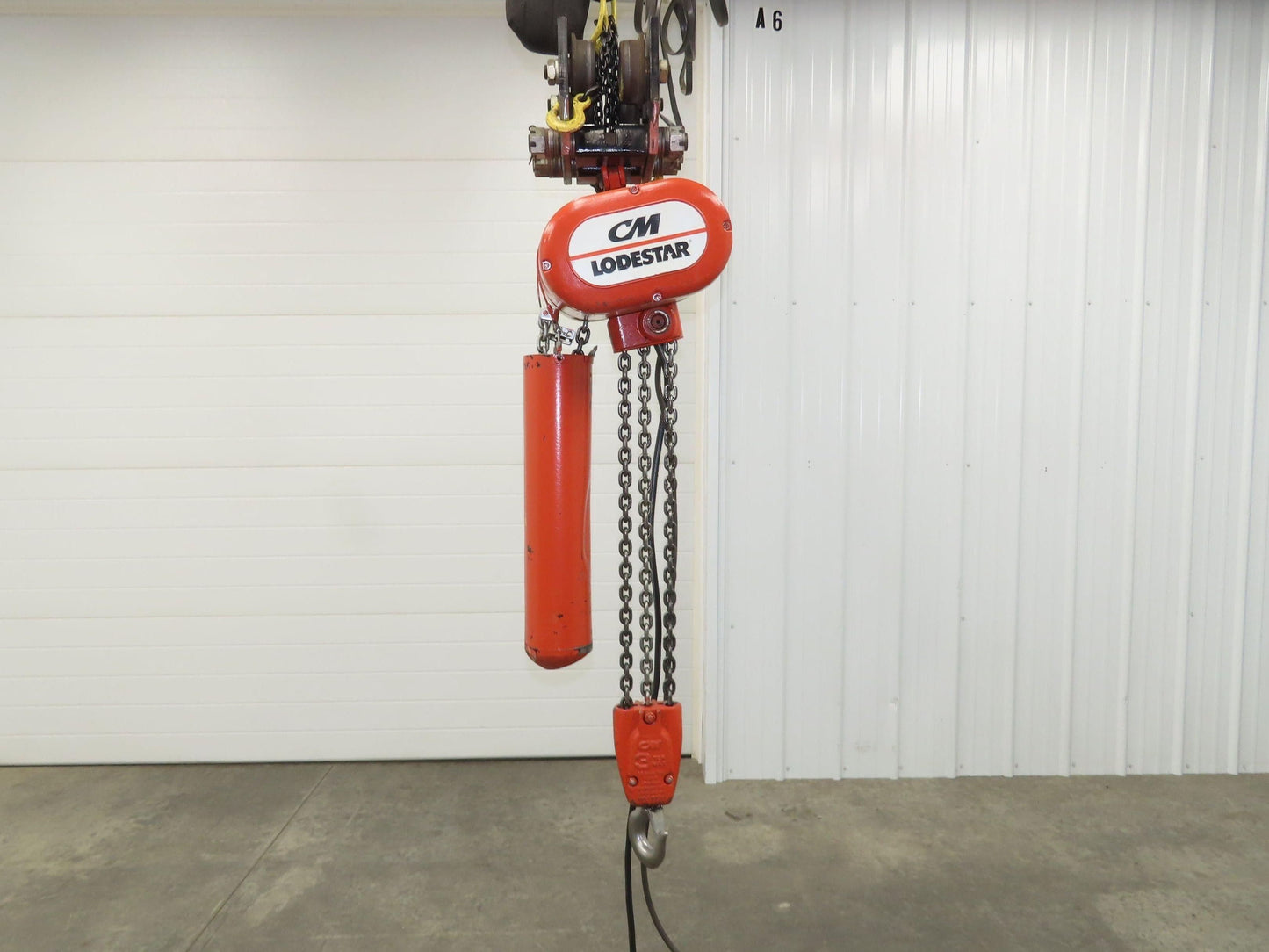 CM Lodestar RT2 3 Ton Electric Chain Hoist 5/1.75 FPM 2 Speed 12' Lift Tolley