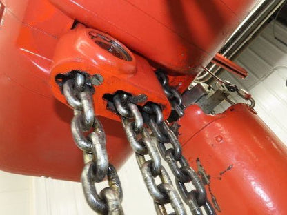 CM Lodestar RT2 3 Ton Electric Chain Hoist 5/1.75 FPM 2 Speed 12' Lift Tolley