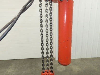 CM Lodestar RT2 3 Ton Electric Chain Hoist 5/1.75 FPM 2 Speed 12' Lift Tolley