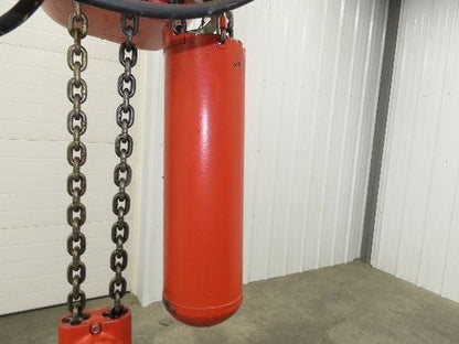 CM Lodestar R2 2 Ton Electric Chain Hoist 2Speed 9'Lift 635 Motor Driven Trolley